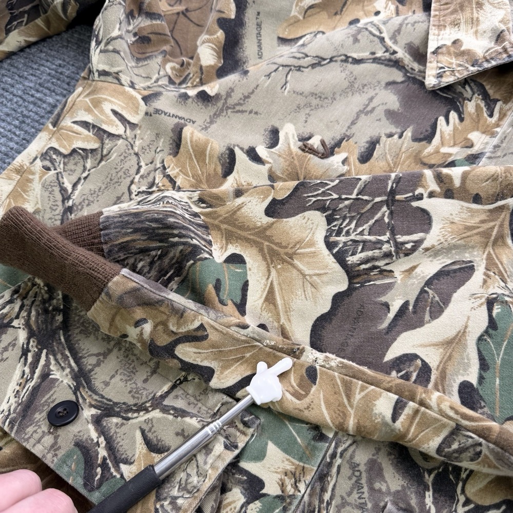Vintage American Traditions 10x‎ Jacket Mens Large Realtree Camo Cavas Full Zip - Picture 9 of 13
